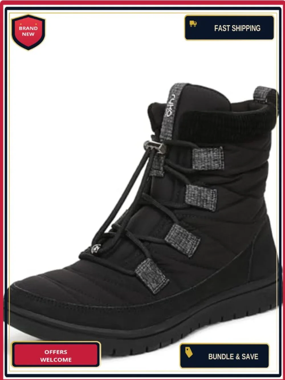 Women's Sienna Snow Boot Water Repellent Quilted Ankle Bootie